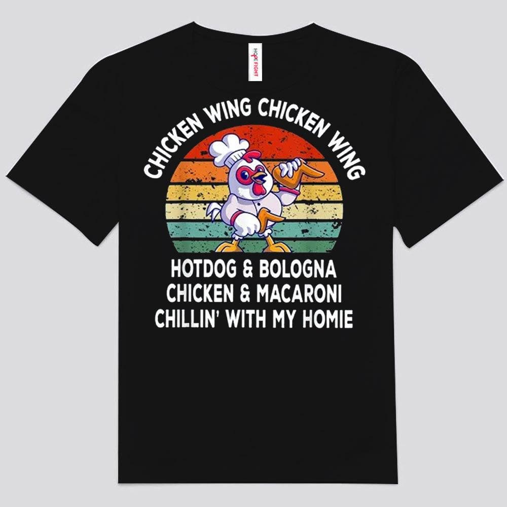 Chicken Wing Chilling With My Homie Vtg Unisex T-Shirt