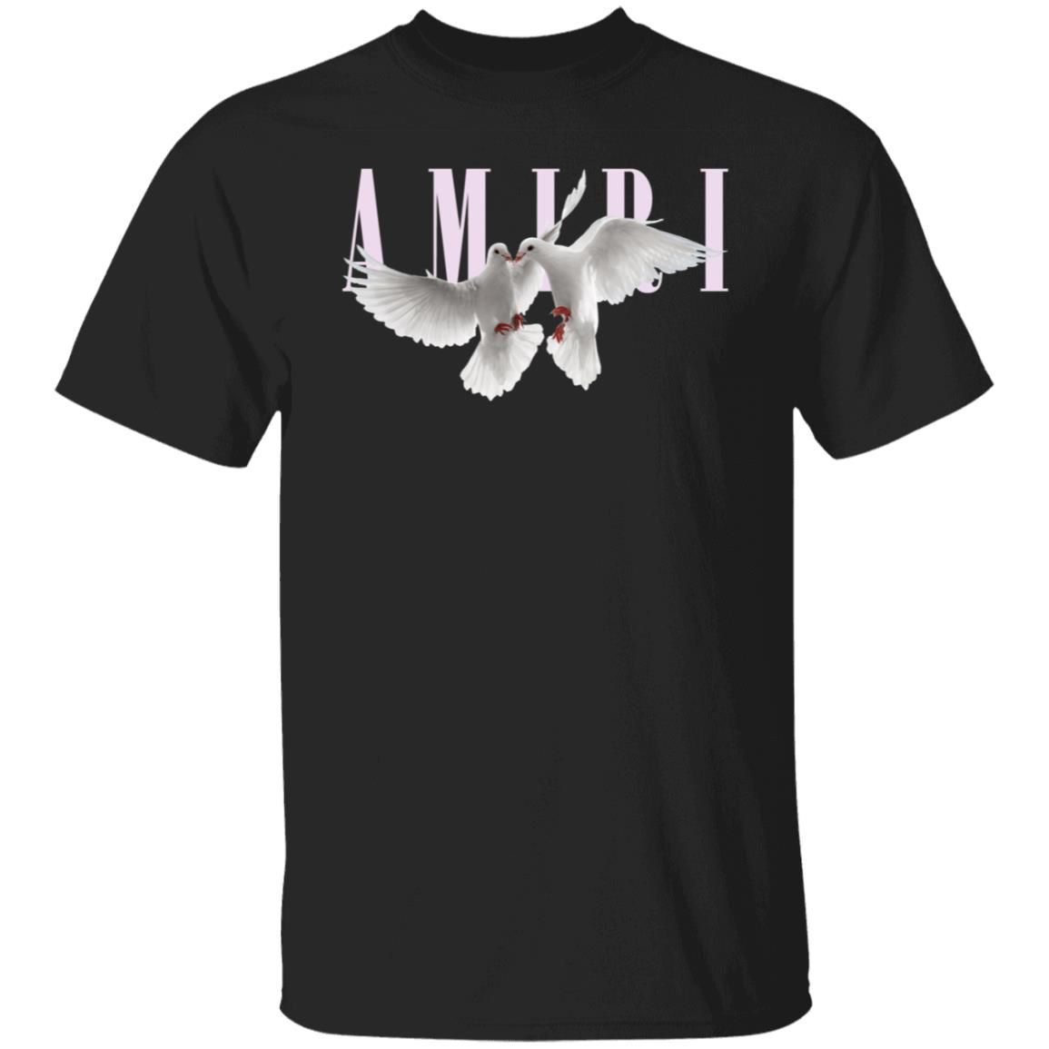 Dual Doves Amiri Shirt Amiri Dual Doves T-Shirt