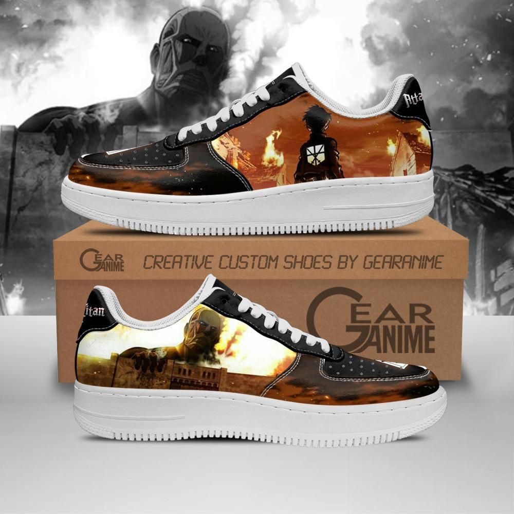 Attack On Titan Aot Air Force Shoes Sneakers Custom Anime V3