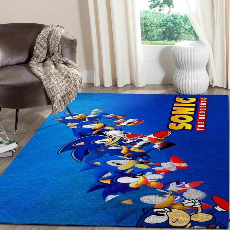 Sonic The Hedgehog 3 Area Rug Living Room Rug Home Decor Floor Decor