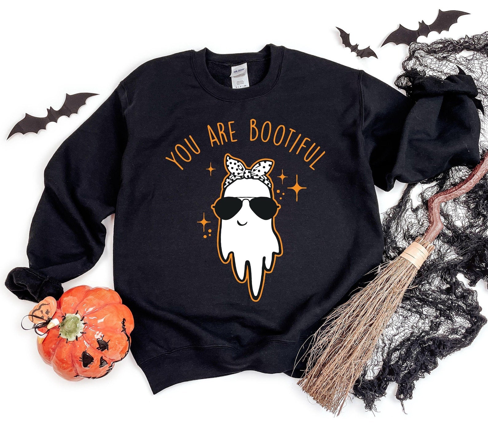 You Are Bootiful Halloween Sweatshirt Halloween 2D Crewneck Sweatshirt All Over Print Sweatshirt For Women Sweatshirt For Men Sws4201