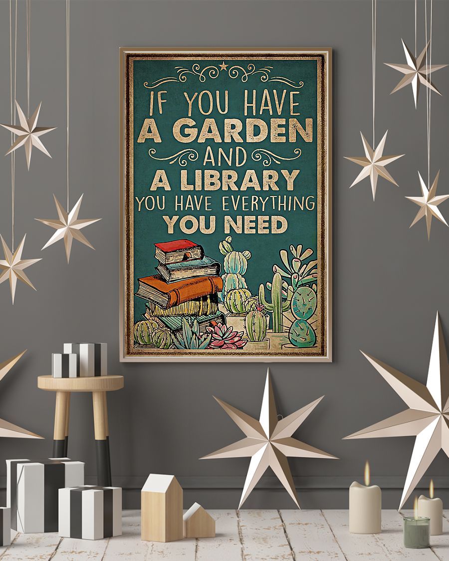 Garden Everything You Need Vertical Canvas And Poster | Wall Decor Visual Art