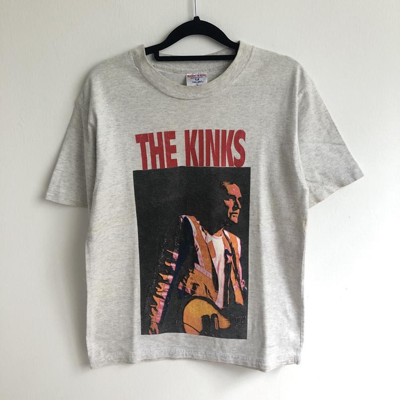 Vintage The Kinks Rock Band T-Shirt print t shirt