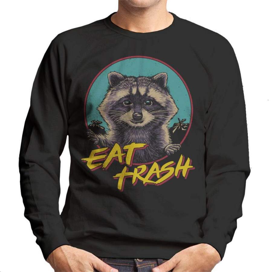 Eat Trash Panda Raccoon Men’s Sweatshirt