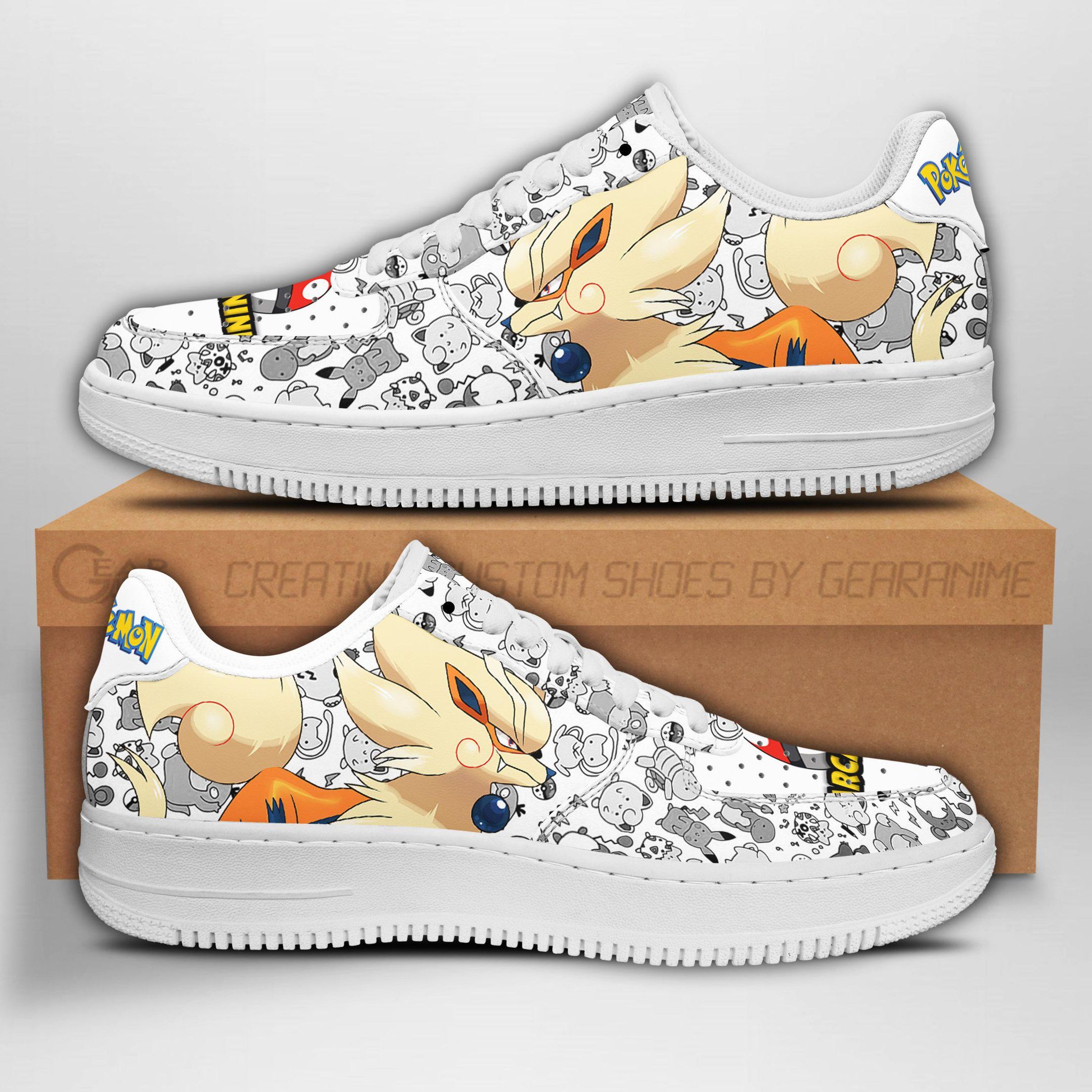 Arcanine Air Sneakers Custom Anime Pokemon Shoes Unisex Men Women