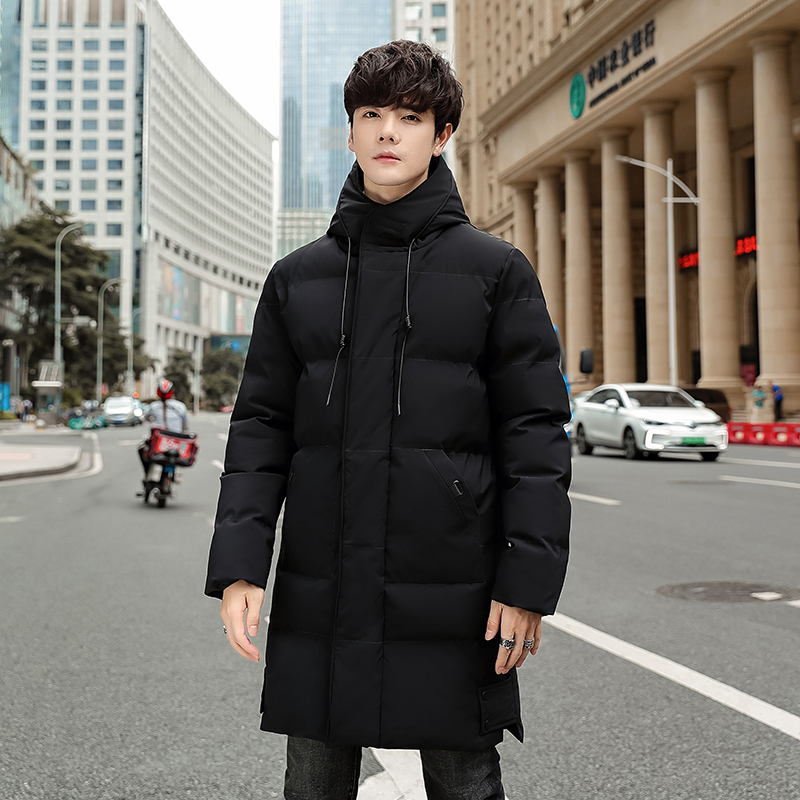 2022 New Winter Men’S Leisure Trend Handsome Medium Length Cotton Coat 8Xl Large Loose Youth Padded Jacket Thickened alx