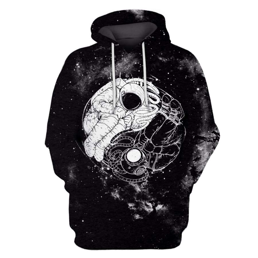 Astronaut Shaping into Yin and Yang OuterSpace Custom T-shirt – Hoodies ...