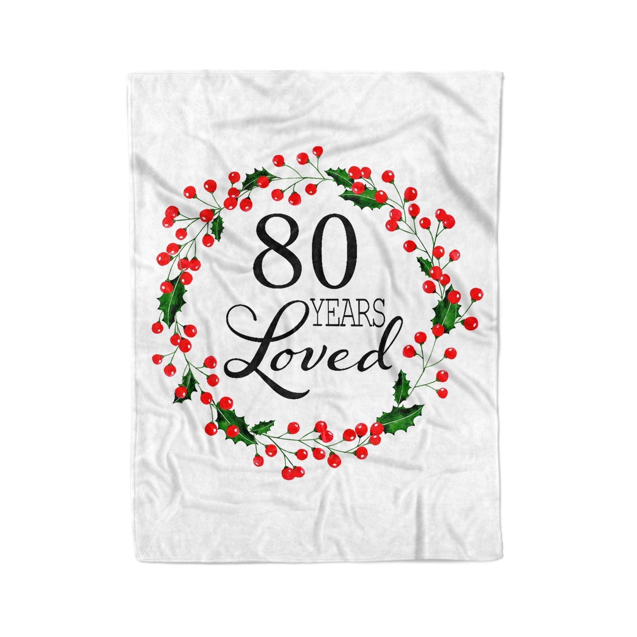 80Th Birthday Gift Ideas, Birthday Gift For Grandma, Happy 80Th Birthday, 80Th Birthday Party Fleece Blanket