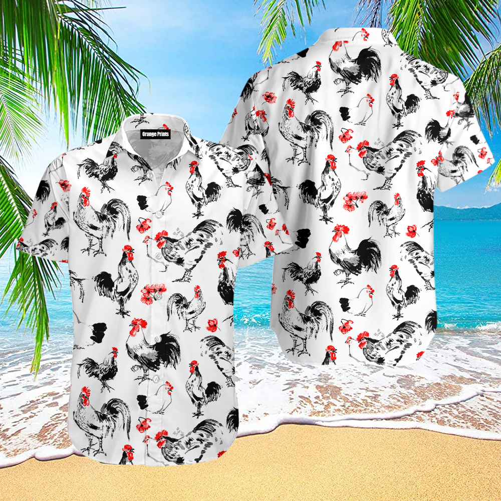 Rooster Hawaii Shirt For Men Women Adult Ha12189