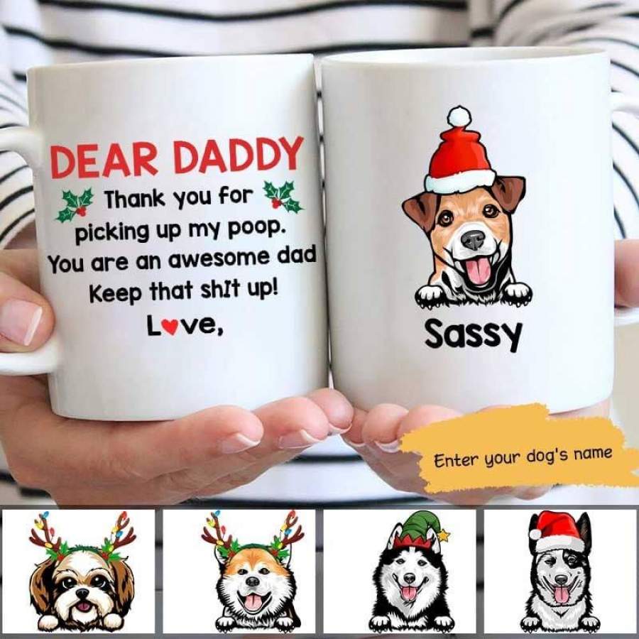 To The World Best Dog Dad Personalized Coffee Mug