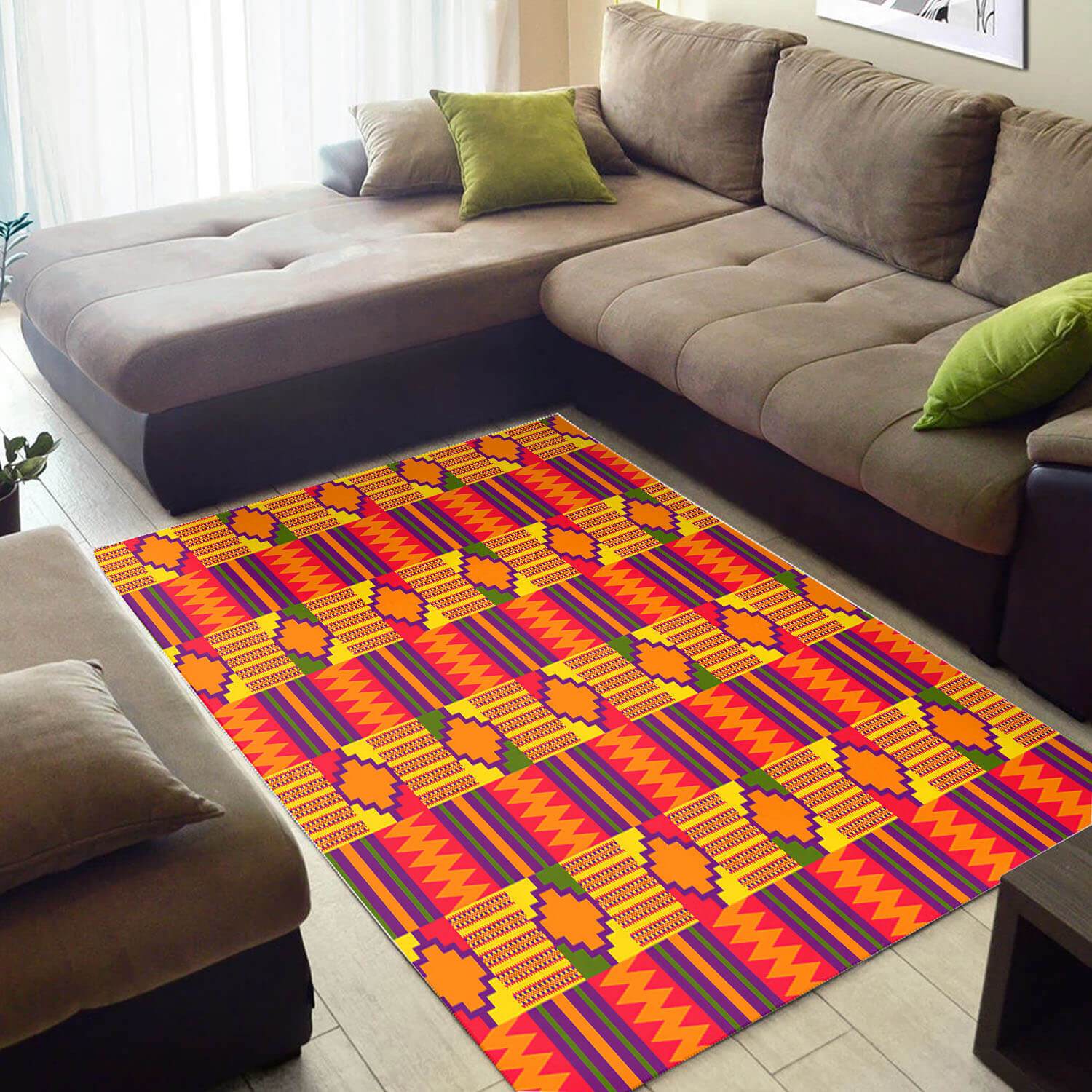 Trendy African Area Rug Perfect African Print Afrocentric Art African Design Floor Carpet African Style Decor WBG3526