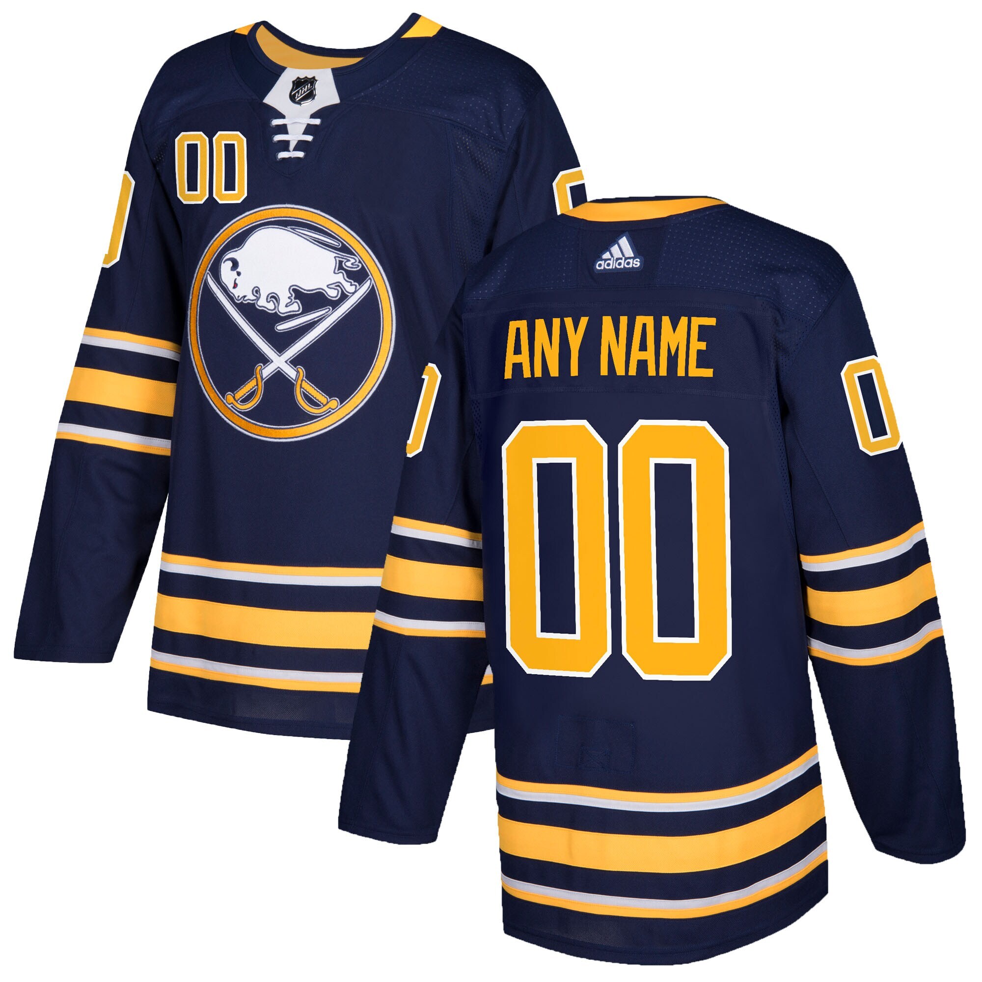 Men's Buffalo Sabres adidas Navy Authentic Custom Jersey