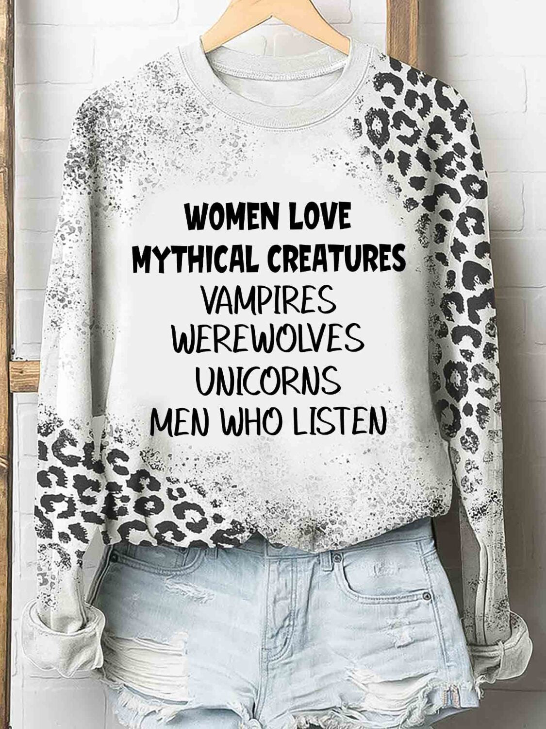 Women Love Mythical Creatures Tshirt 3D Hoodie – Leopard Funny Shirt All Over Print For Women