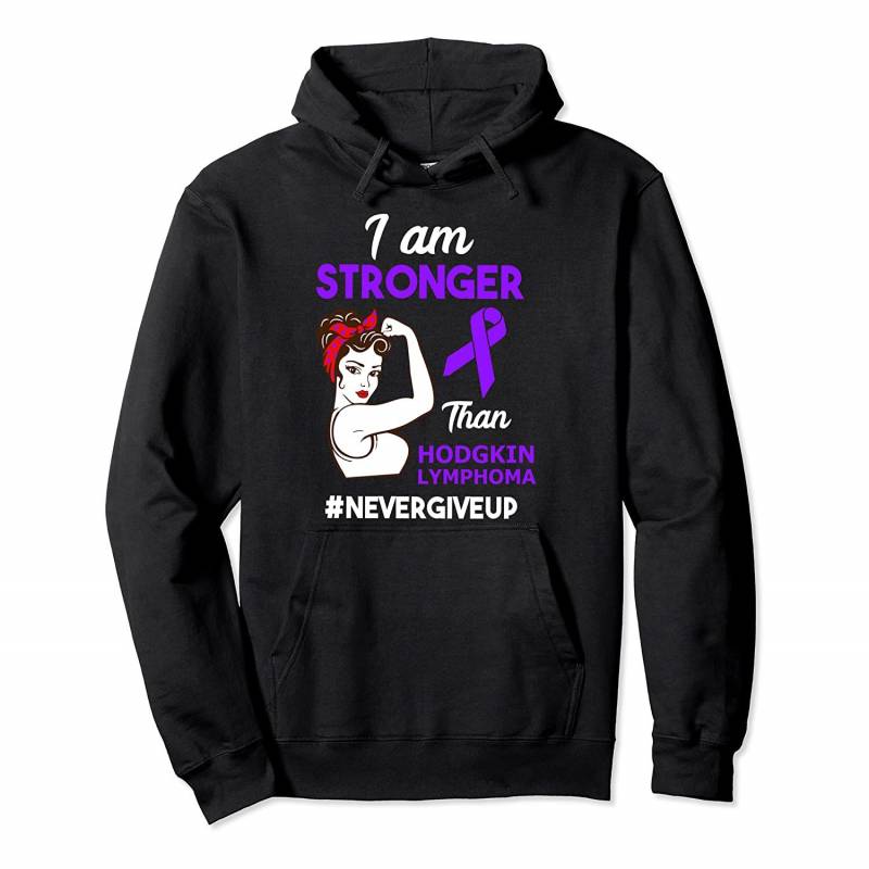 Womens Hodgkins Lymphoma Awareness Pullover Hoodie