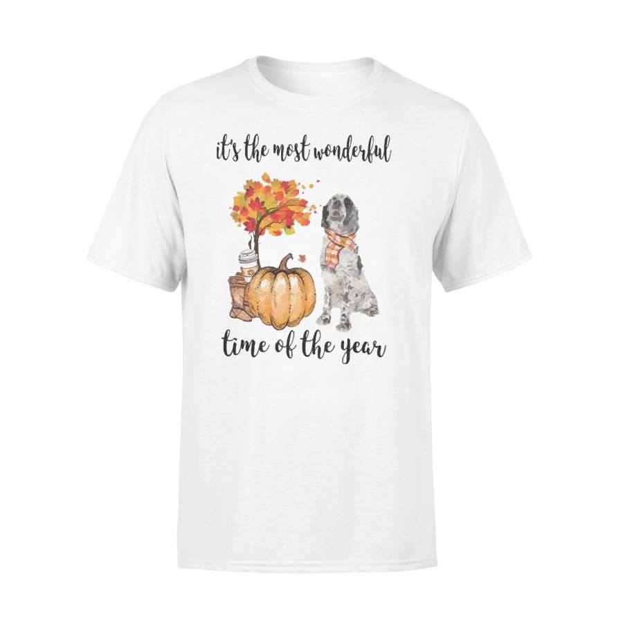 Fall Pumpkin It’s The Most Wonderful Time Of The Year English Setter T-Shirt