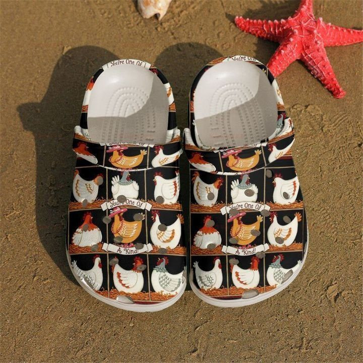 Funny Chickens Pattern Gift For Lover Rubber clog Shoes Comfy Footwear