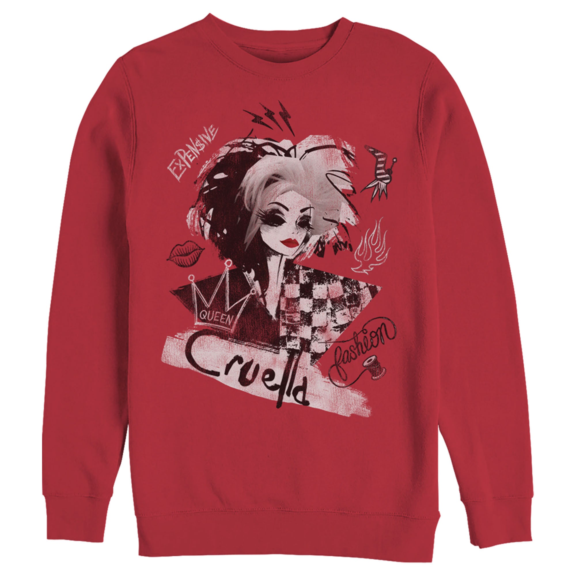 Cruella Men’S Fashion Sketch  Sweatshirt