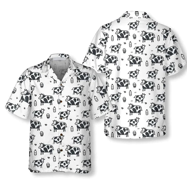 Funny Cow Pattern All Printed Hawaii Summer Gifts For Men And Women Ha70099