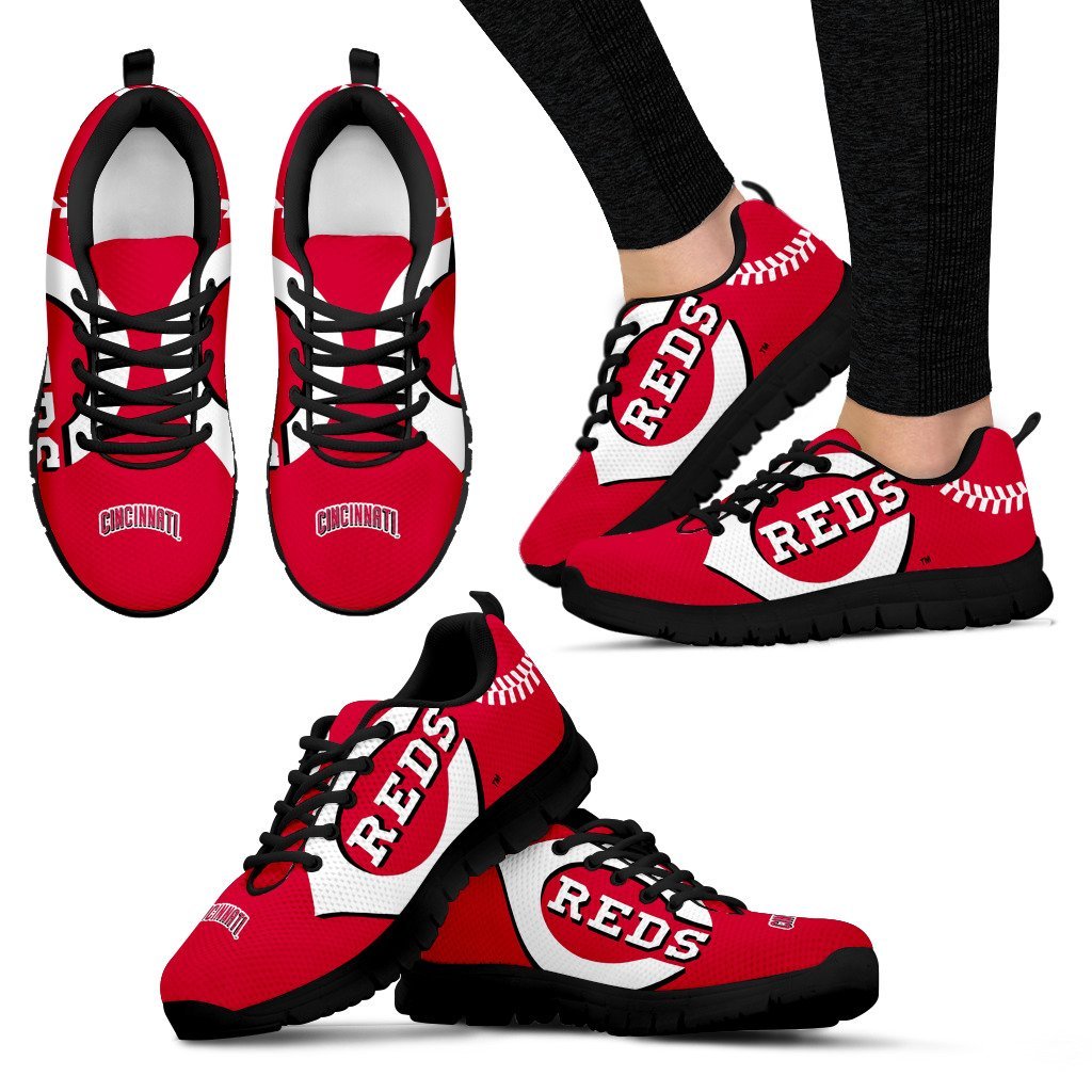 Cincinnati Reds Running Shoes Sneakers - VMTee