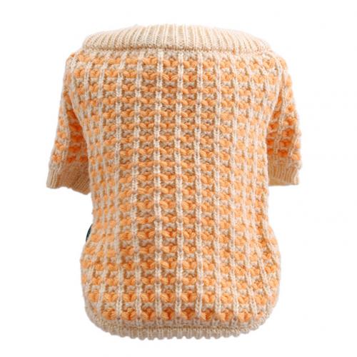 Warm Cat Dog Knitted Sweater Winter Clothes Pets Dog Cat Orange Color Wafer Sweater Autumn Winter Puppy Warm Clothes Costume alx