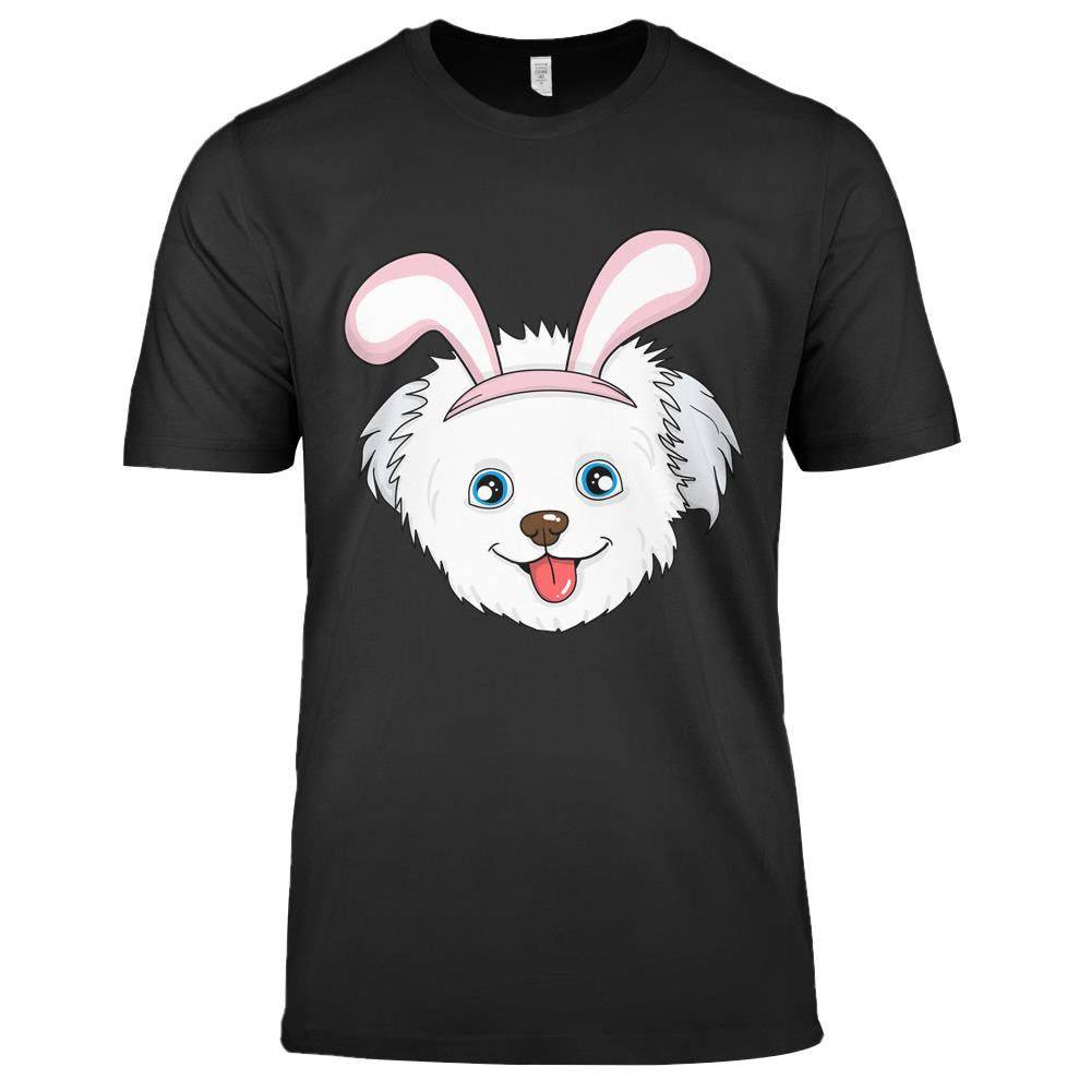 Cute Easter Maltese Dog Bunny Ears Rabbit Premium T Shirts