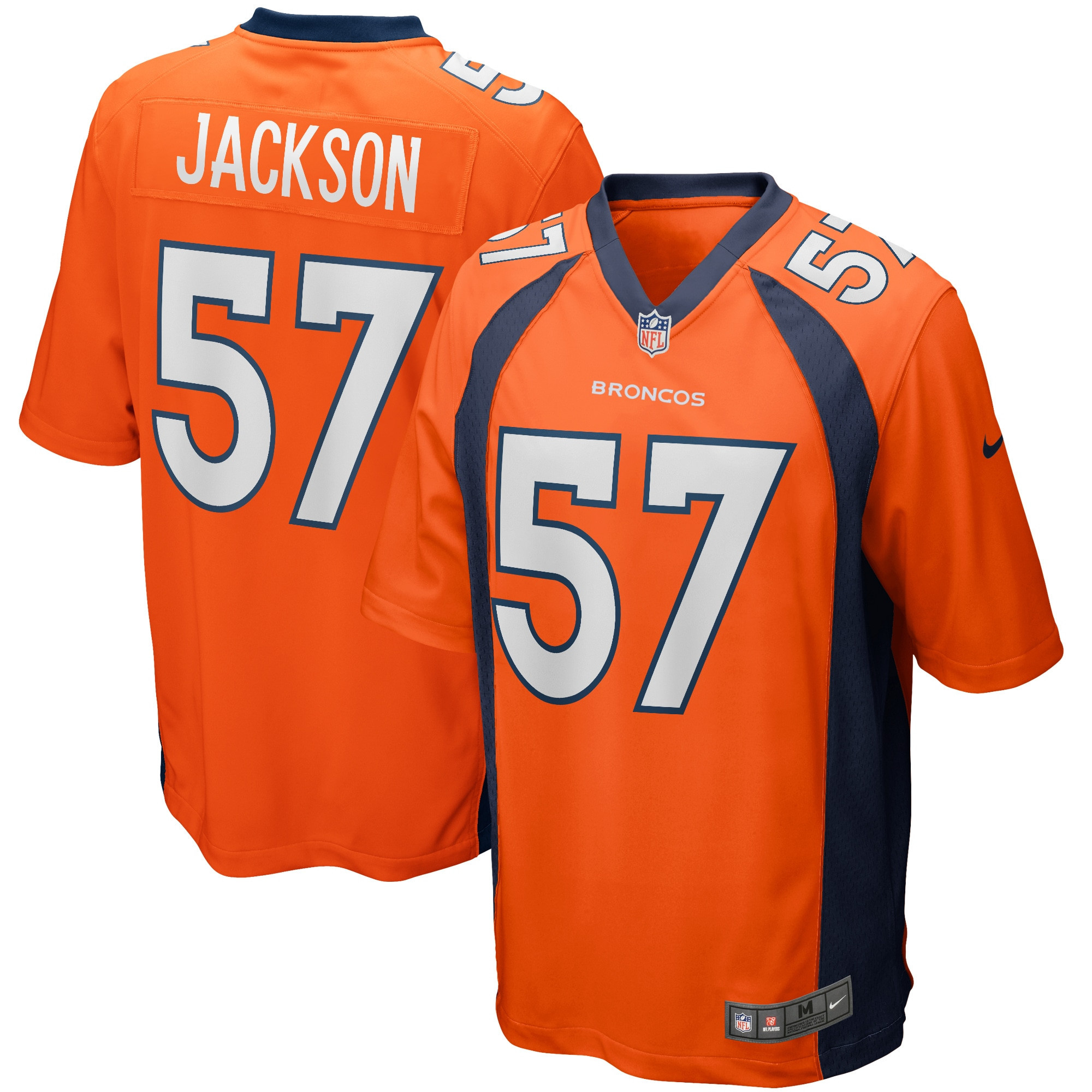 Tom Jackson Denver Broncos Game Retired Player Jersey – Orange NFL