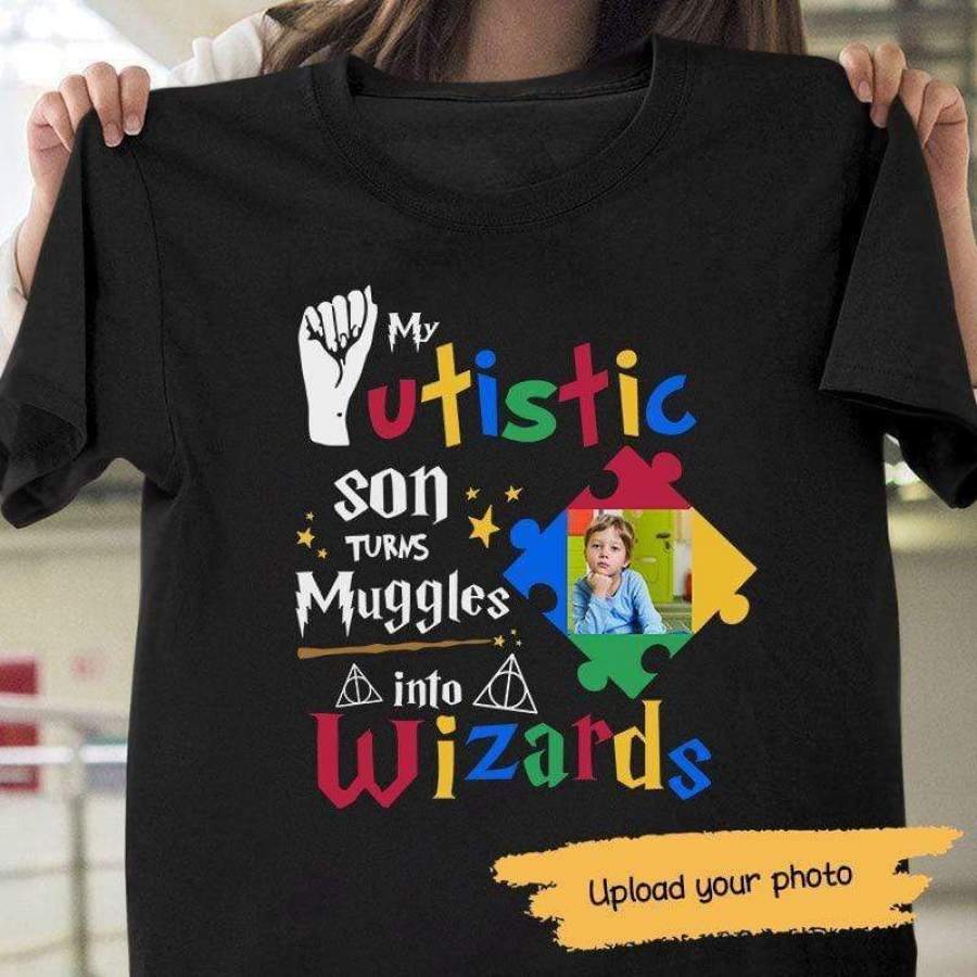 Autism turns Muggles Into Wizards Personalized Shirt