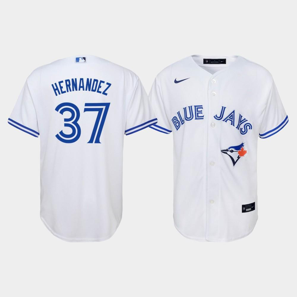 Youth Toronto Blue Jays Teoscar Hernandez 37 White Home Jersey