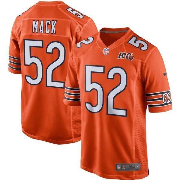 Khalil Mack Chicago Bears 100Th Season Game Jersey Orange 2019