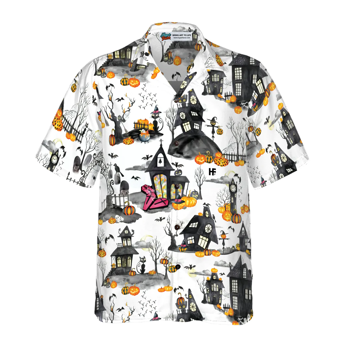 Haunted Houses Halloween Hawaii Shirt For Men And Funny Ha56739