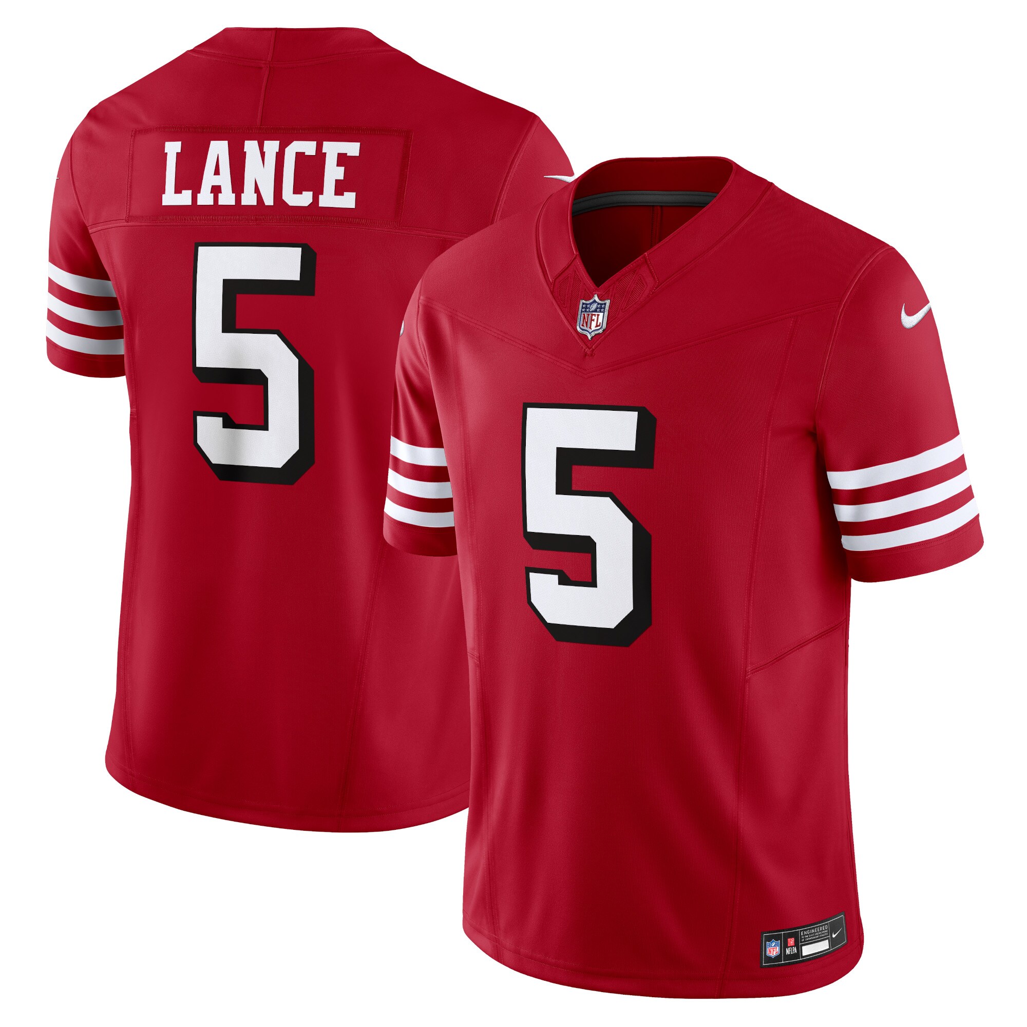 Trey Lance San Francisco 49ers Vapor F.U.S.E. Limited Jersey – Scarlet