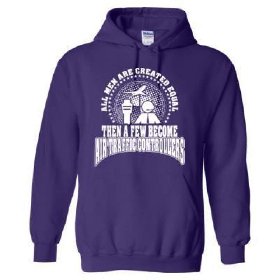 AGR All Men Are Created Equal Then A Few Become Air Traffic Controllers – Heavy Blend™ Hooded Sweatshirt