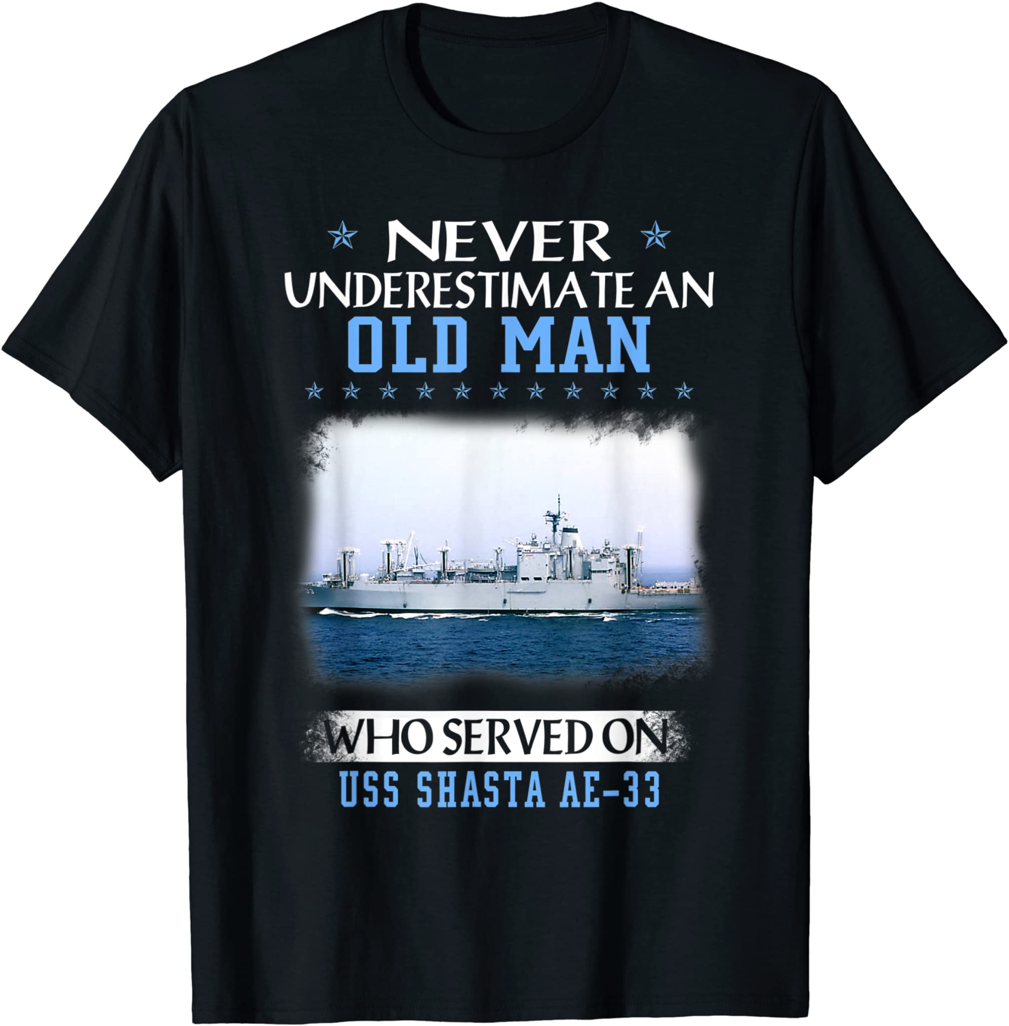 USS Shasta AE-33 Veterans Day Father Day T-Shirt