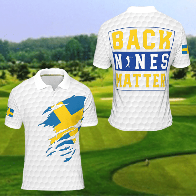 Sweden Golf Polo Shirt - Bqd-Swe-G04-Nvs New Fashion