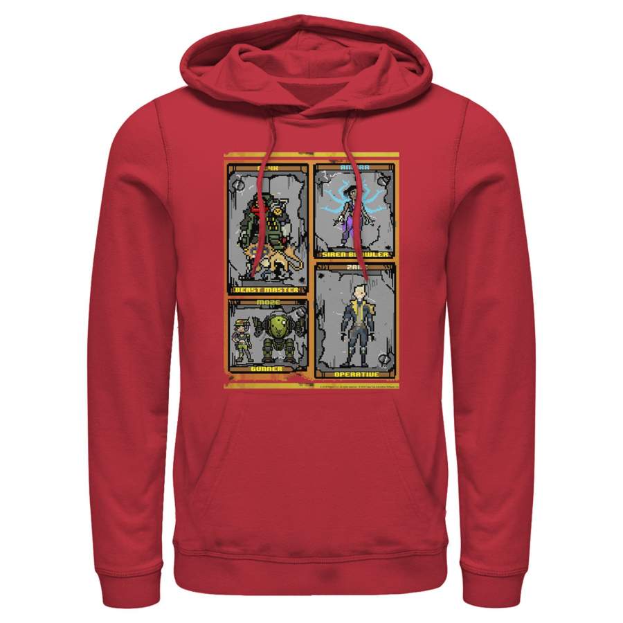 Borderlands 3 Men’s Pixelated Crimson Raiders  Lightweight Hoodie