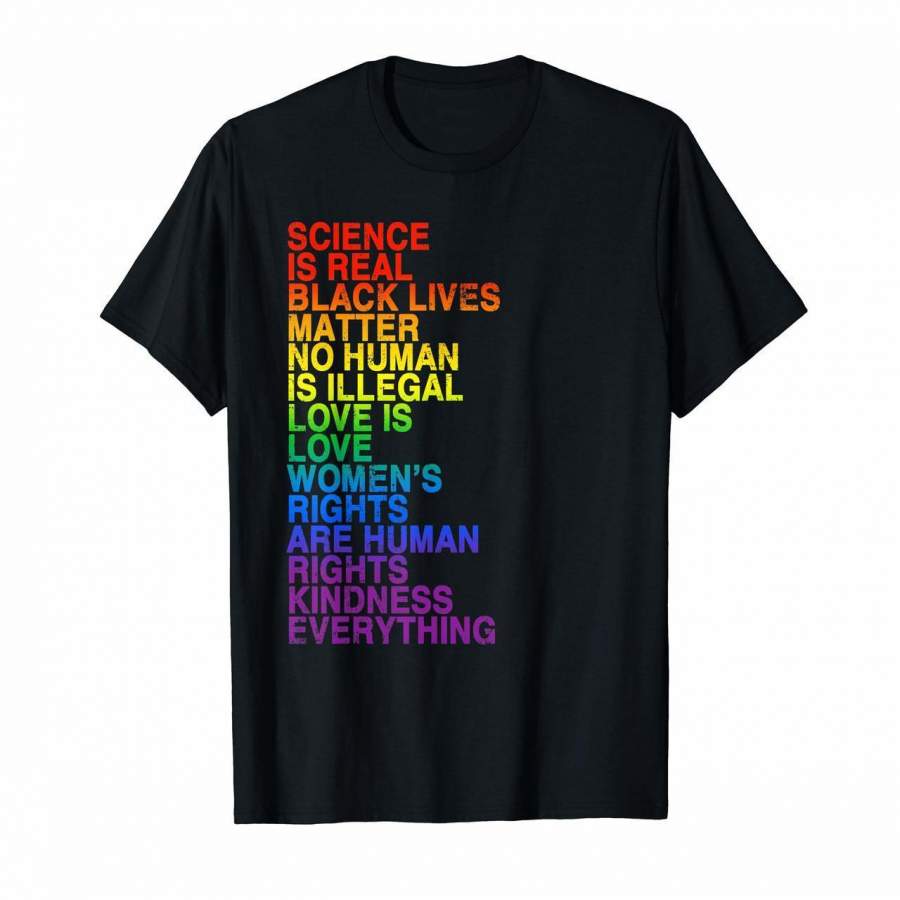 Science Is Real Black Lives Matter LGBT Pride T Shirt