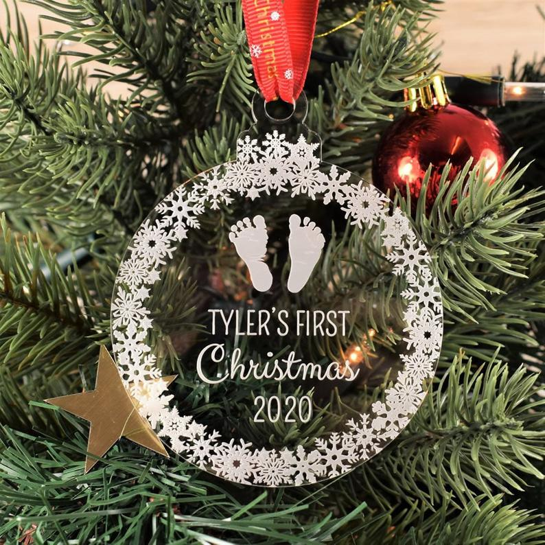 Personalized Baby’S First Christmas Ornament