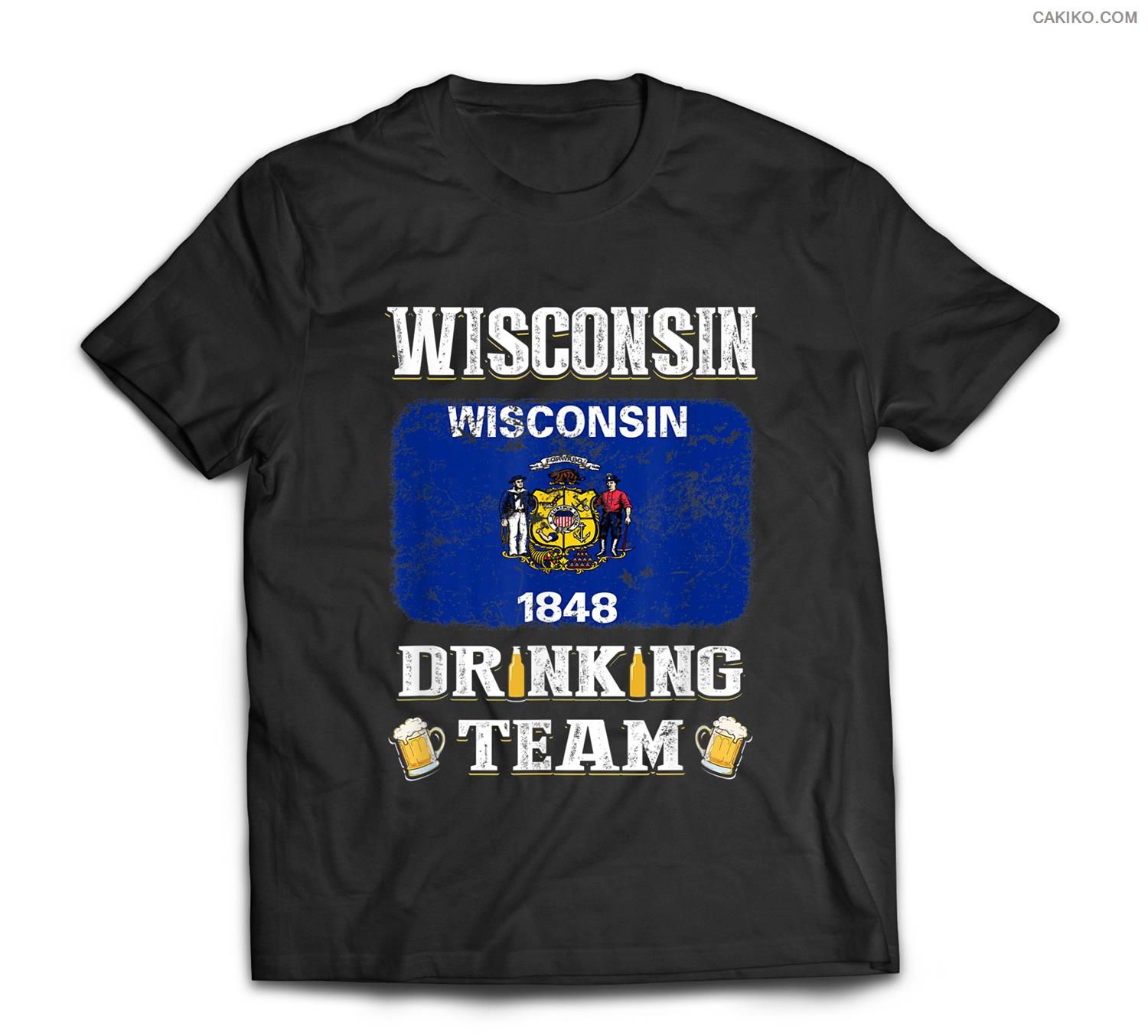 Wisconsin Drinking Team Funny Beer T-Shirt