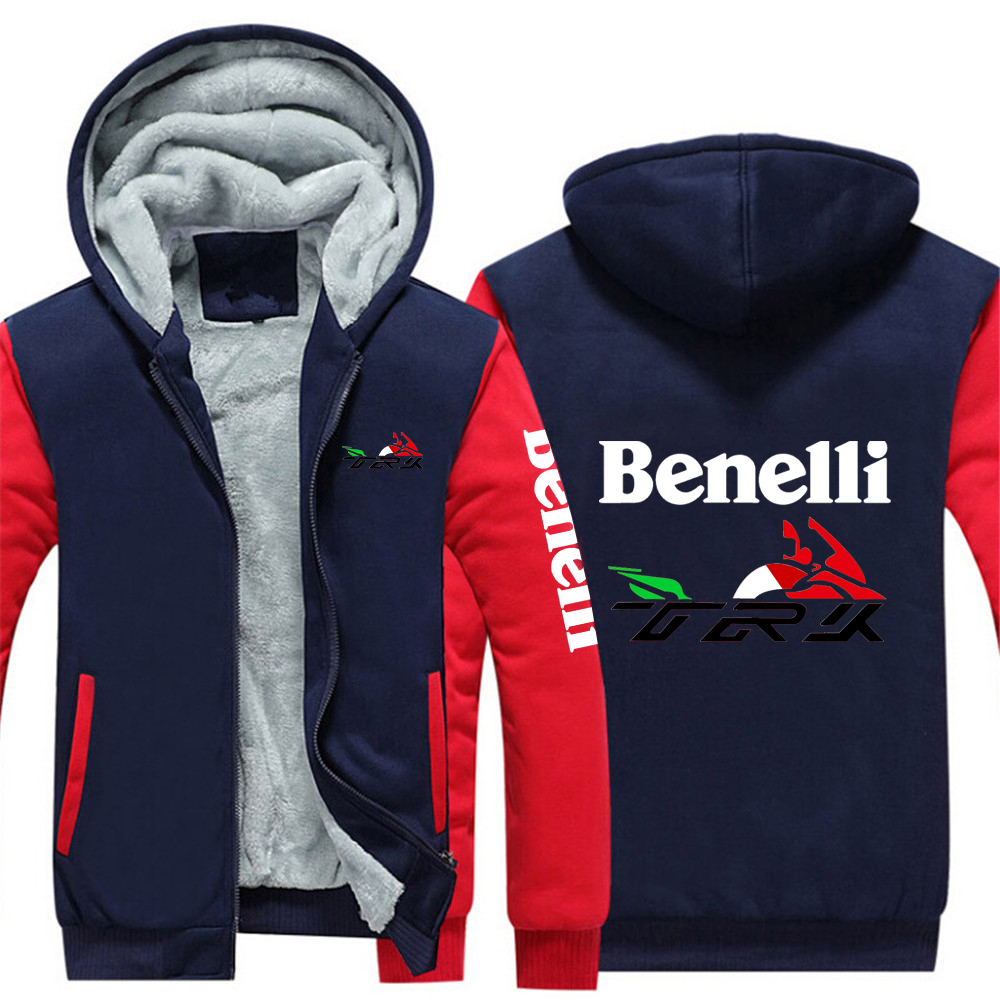 2022 New Hoodies Men Benelli TRK 502X Print Zipper Jacket Sweatshirts Thicken Hoodie Coat Clothing Casual Sweatshirts alx