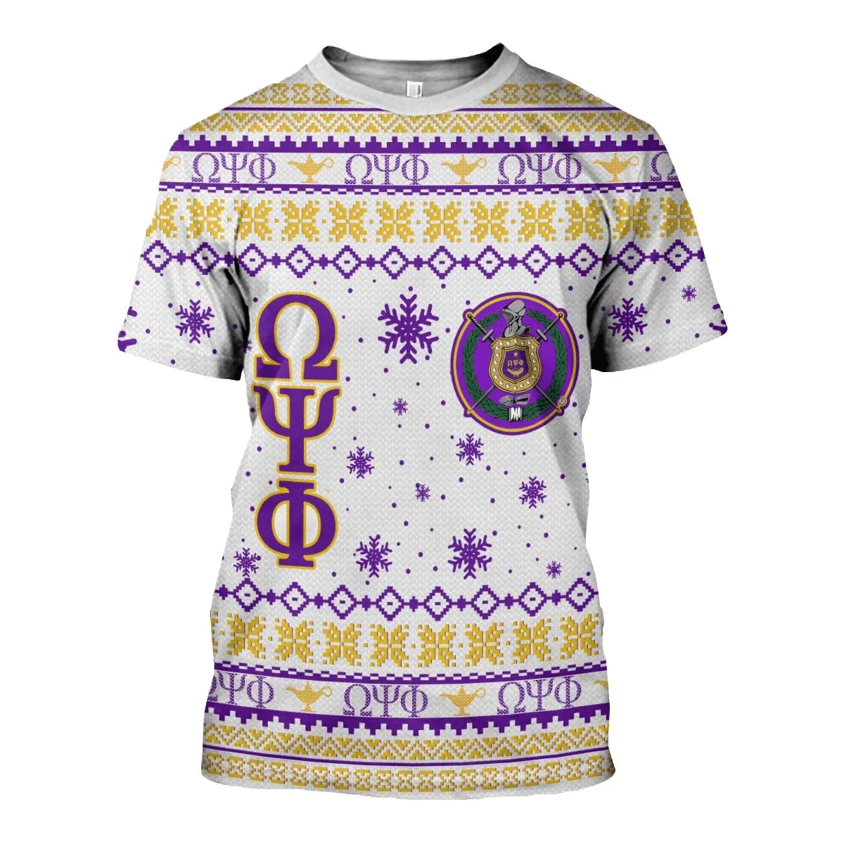 3D All Over Omega Psi Phi Ugly Sweater 3092019 A31