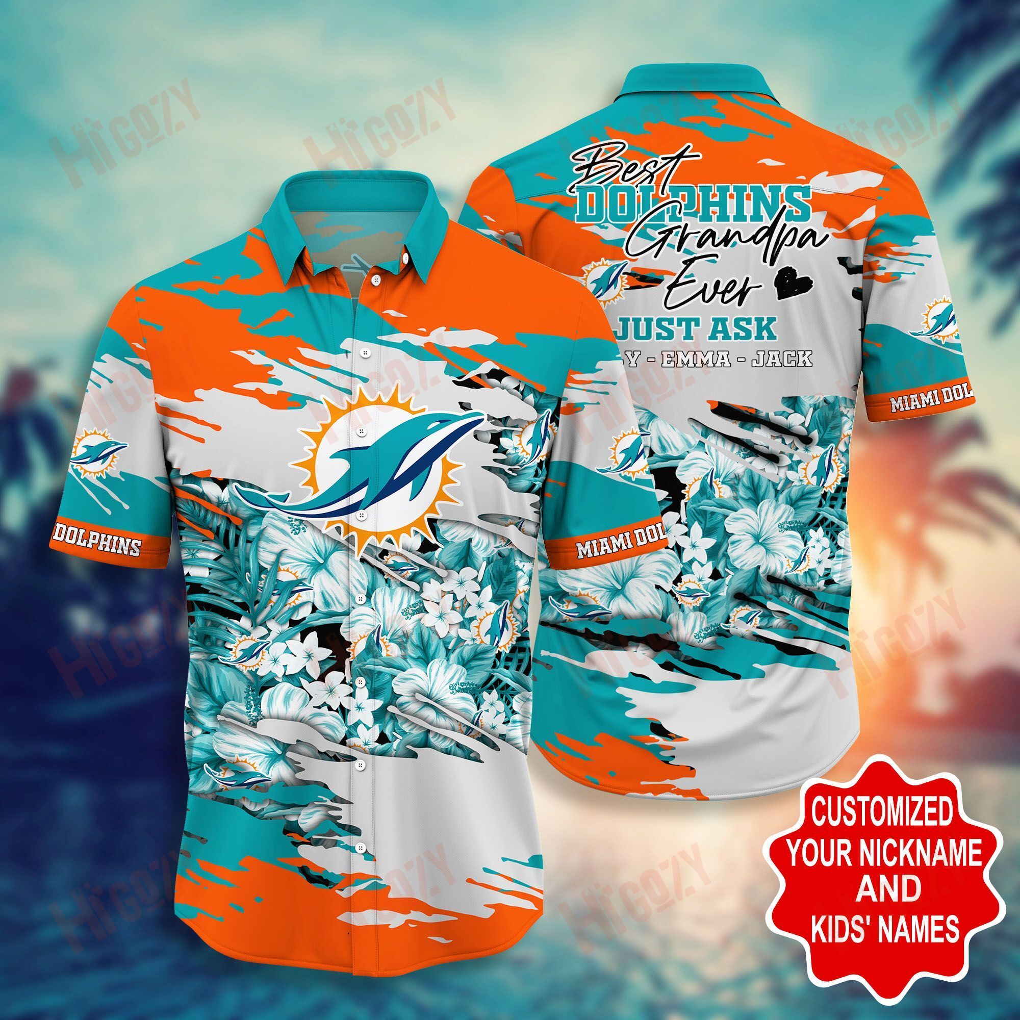 Miami Dolphins -Pesonalized Hawaii Shirt Short Style Hot Trending Summer