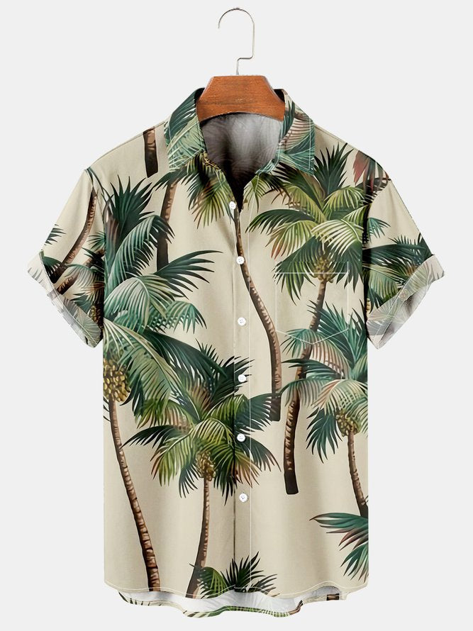 Holiday Casual Hawaii Shirts Tropical Animal Parrot Wrinkle Free Plus Size Tops Ha93994