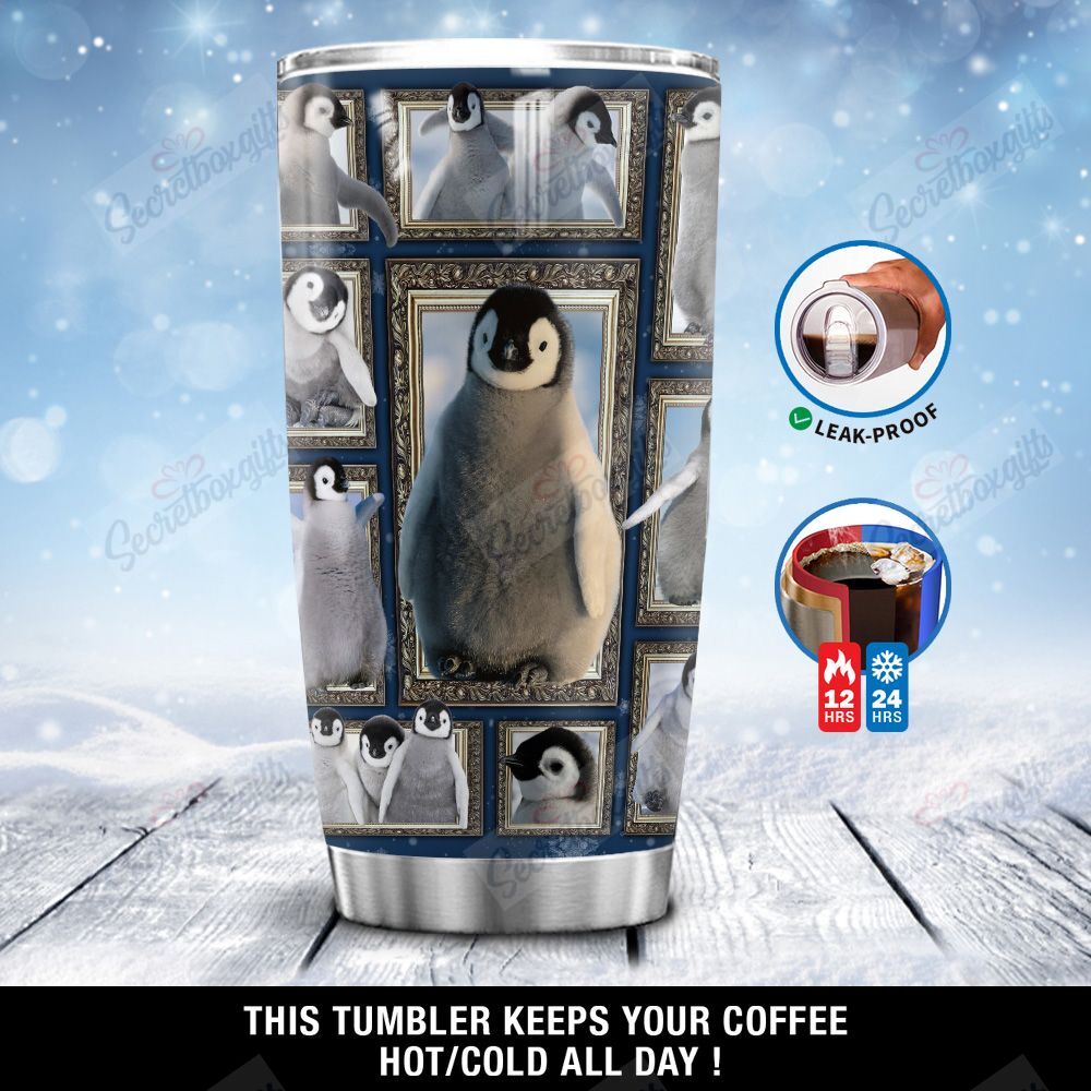 Personalized Cute Penguin Ni2101002Yk Stainless Steel Tumbler Travel Customize Name, Text, Number, Image