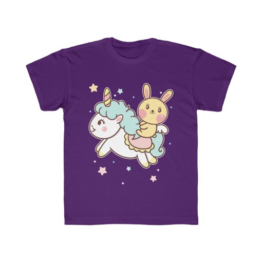 Cute Bunny And Unicorn – Kids Tee