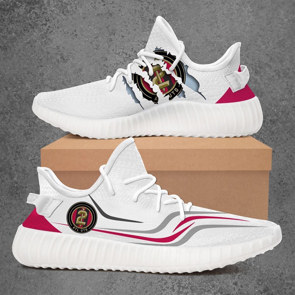 Atlanta United 2 Usl Championship Yeezy White Shoes Sport Sneakers