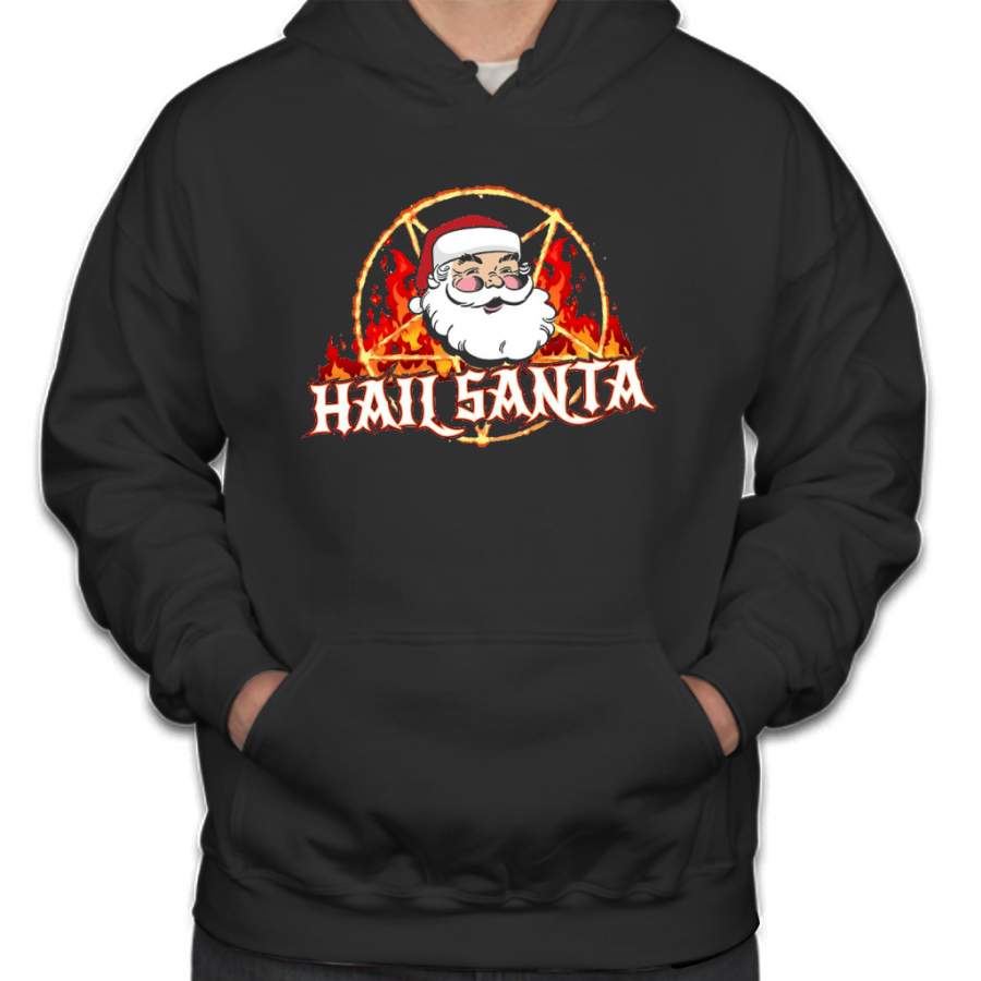 Hail Santa Metal Christmas Hoodie