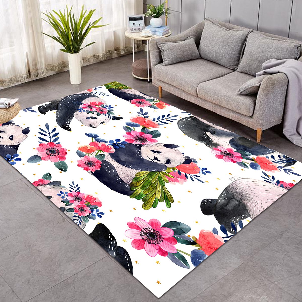 Flowery Panda GWBJ14357 Rug