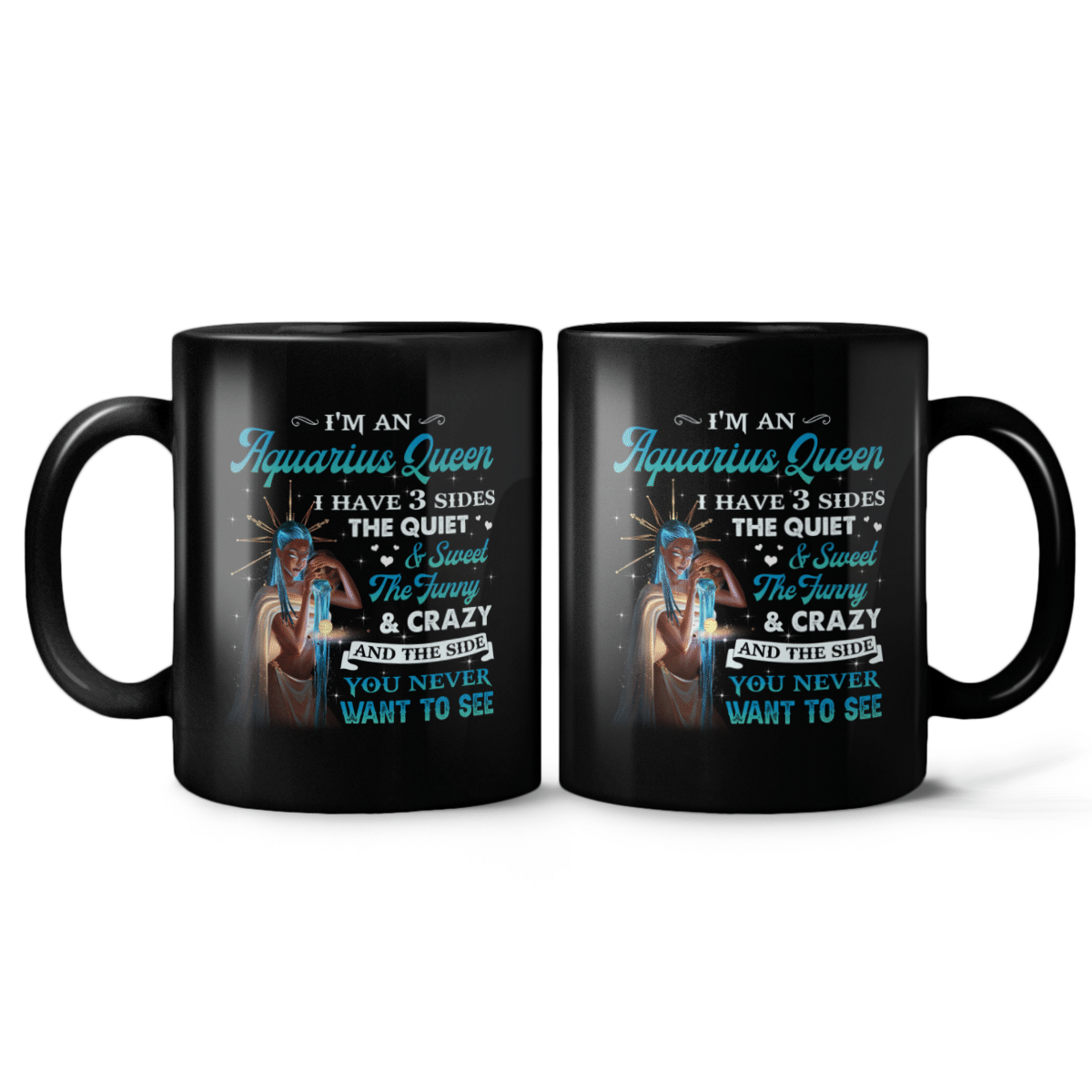 Zodiac Mug Birthday Gift For Black Girl Zodiac Mug I Am A Aquarius Queen Mug