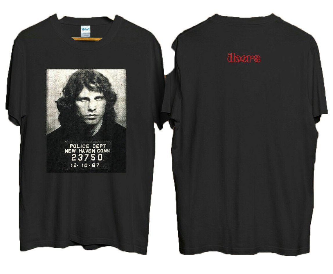 Vintage Jim Morrison Mugshot 90s The Doors Winterland T-Shirt