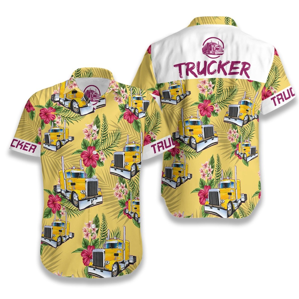 Trucker Hawaiian Shirt | Unisex | Adult | Hw6956